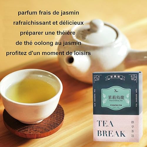 Miniatura 4 de Fonming Tea Taiwán Oolong Tea - Bolsa de té individual de jazmín Oolong té de hierbas orgánico Oolong Tea High Mountain Tea
