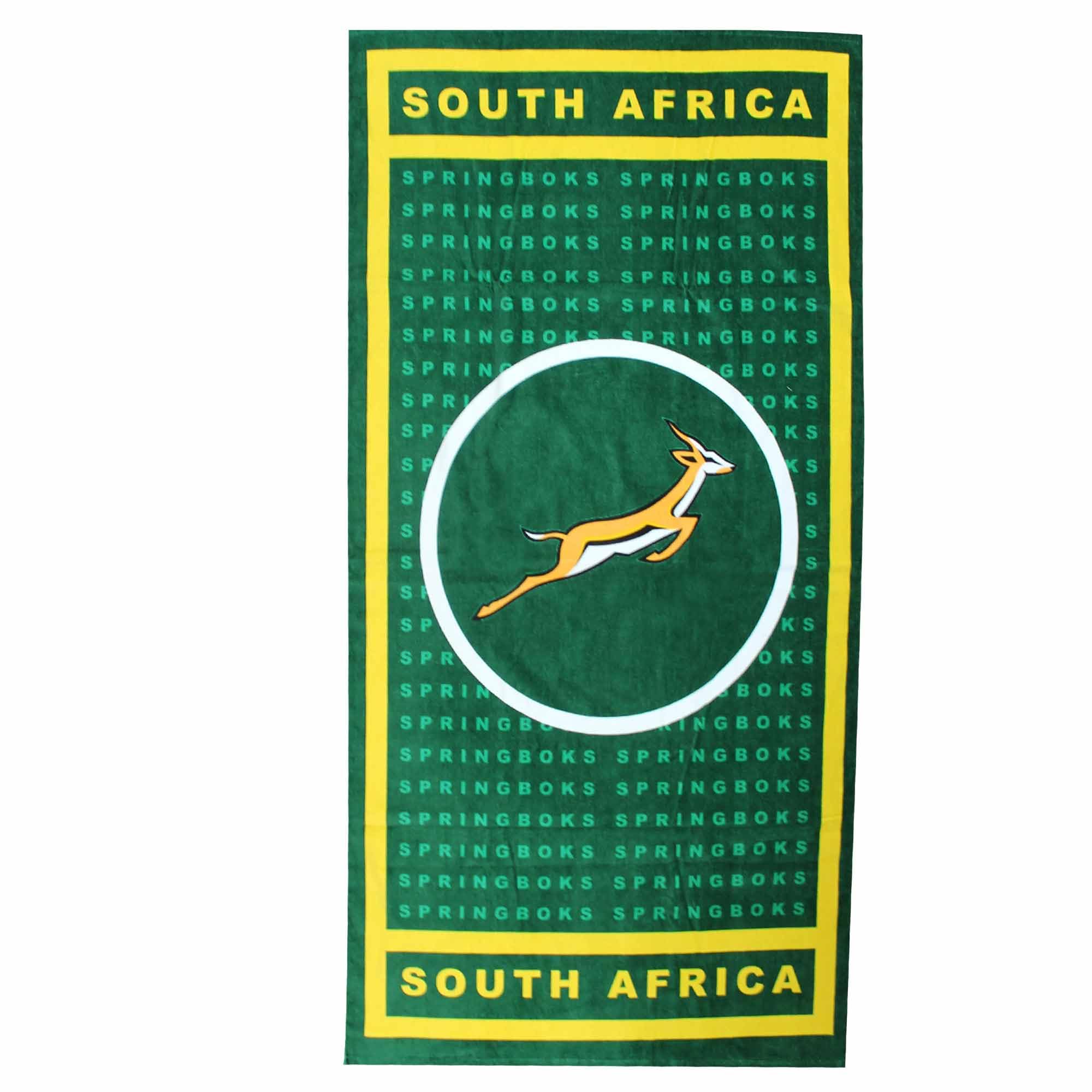 Gifts 4 All Multicolor New Giant South Africa Cotton Beach Towel, Springboks Rugby Fans Bath & Beach Towel, South Africa Rugby Towel