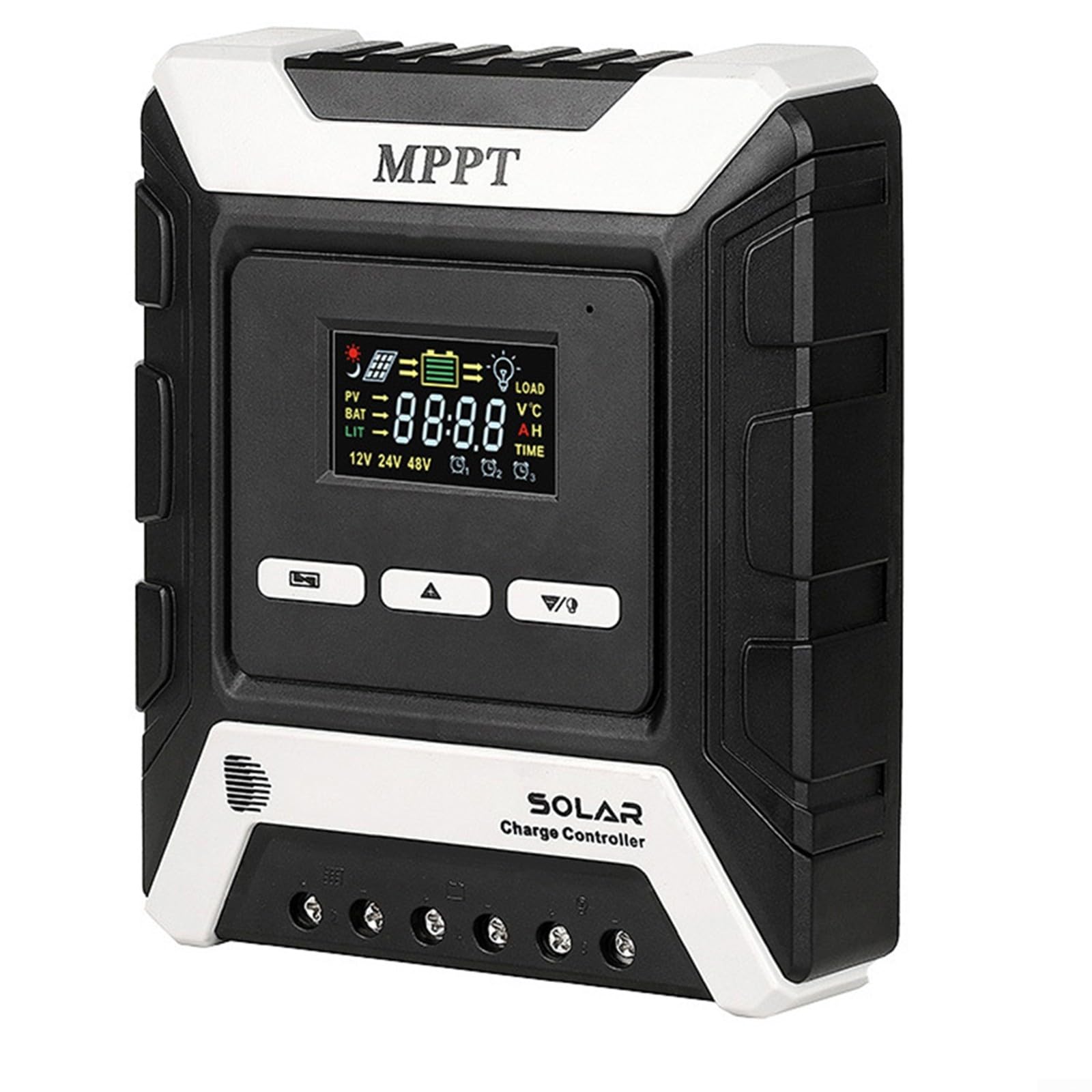 Controlador para solar MPPT 80A PV Panel de carga LED Control 12V/24V/48V Identificación automática (80A)