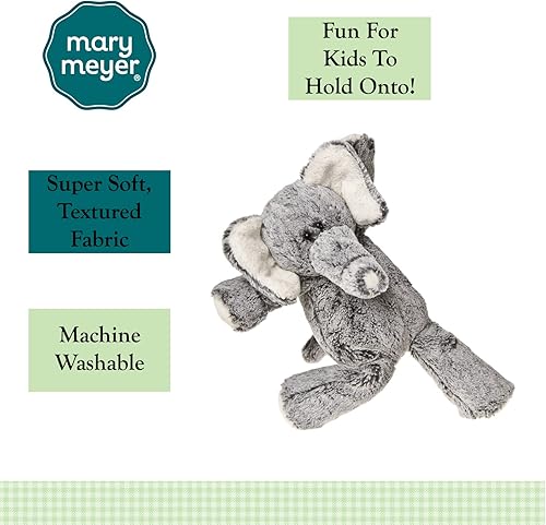 Miniatura 9 de Mary Meyer Marshmallow Junior elefante suave juguete 9 pulgadas