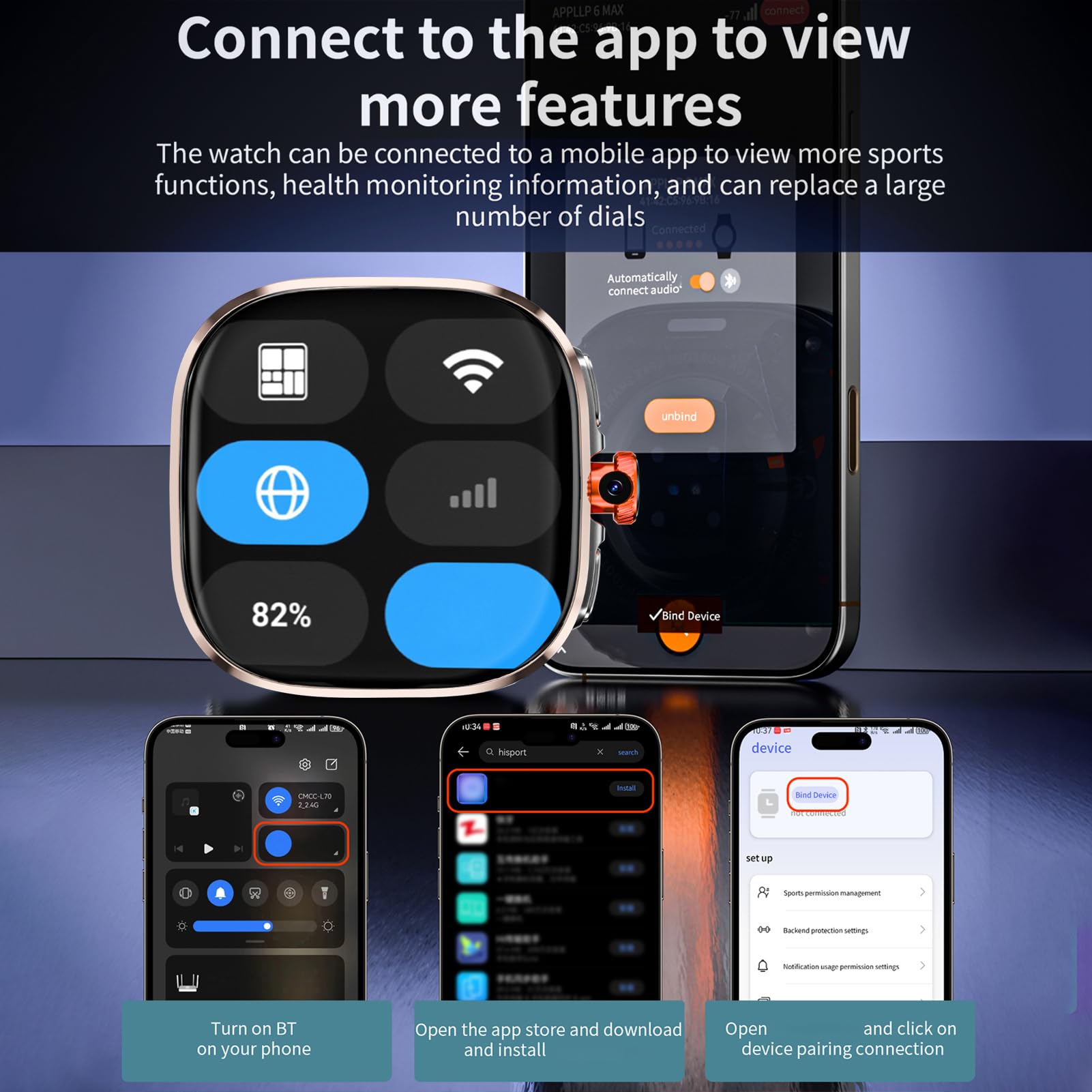 Lazmin112 Inteligentny Zegarek 4G, Wi-Fi, Gps, Bt, Tłumaczenie Ai, Połączenia Telefoniczne, Gniazdo Karty Nano Sim, Monitor Aktywności Fizycznej, Nfc, Aparat Fotograficzny, 32 Gb (Złoty)
