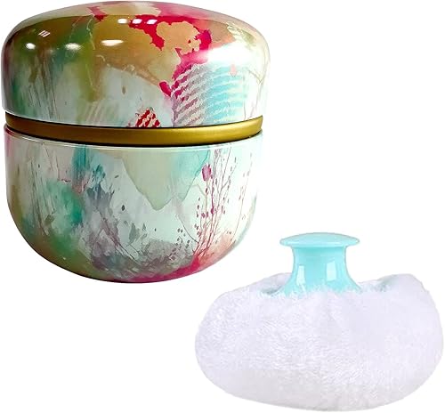 Miniatura 6 de Topwon Contenedor de polvo corporal con soplete de polvo para bebés y mujeres, sin talco, estuche de polvo suelto, caja de polvo de viaje para el