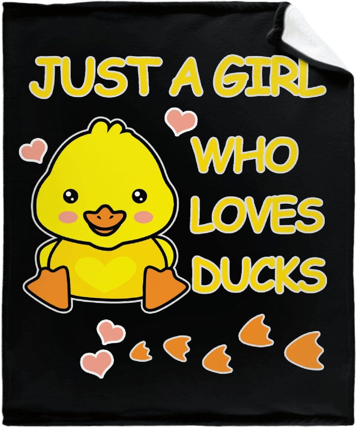 Darani Just A Girl Who Loves Ducks Lightweight Super Soft Cozy Throw Blanket Warm and Lightweight Soft Flannel Blankets 60x50 Medium for Teen Bed Blanket