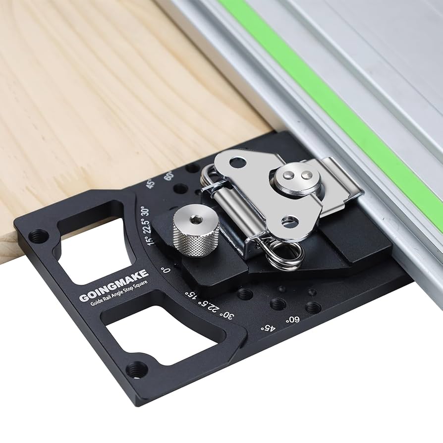 Rayflower ～One Side & One Side～ GOINGMAKE Adjustable Angle Track Saw Square with -60° to 60