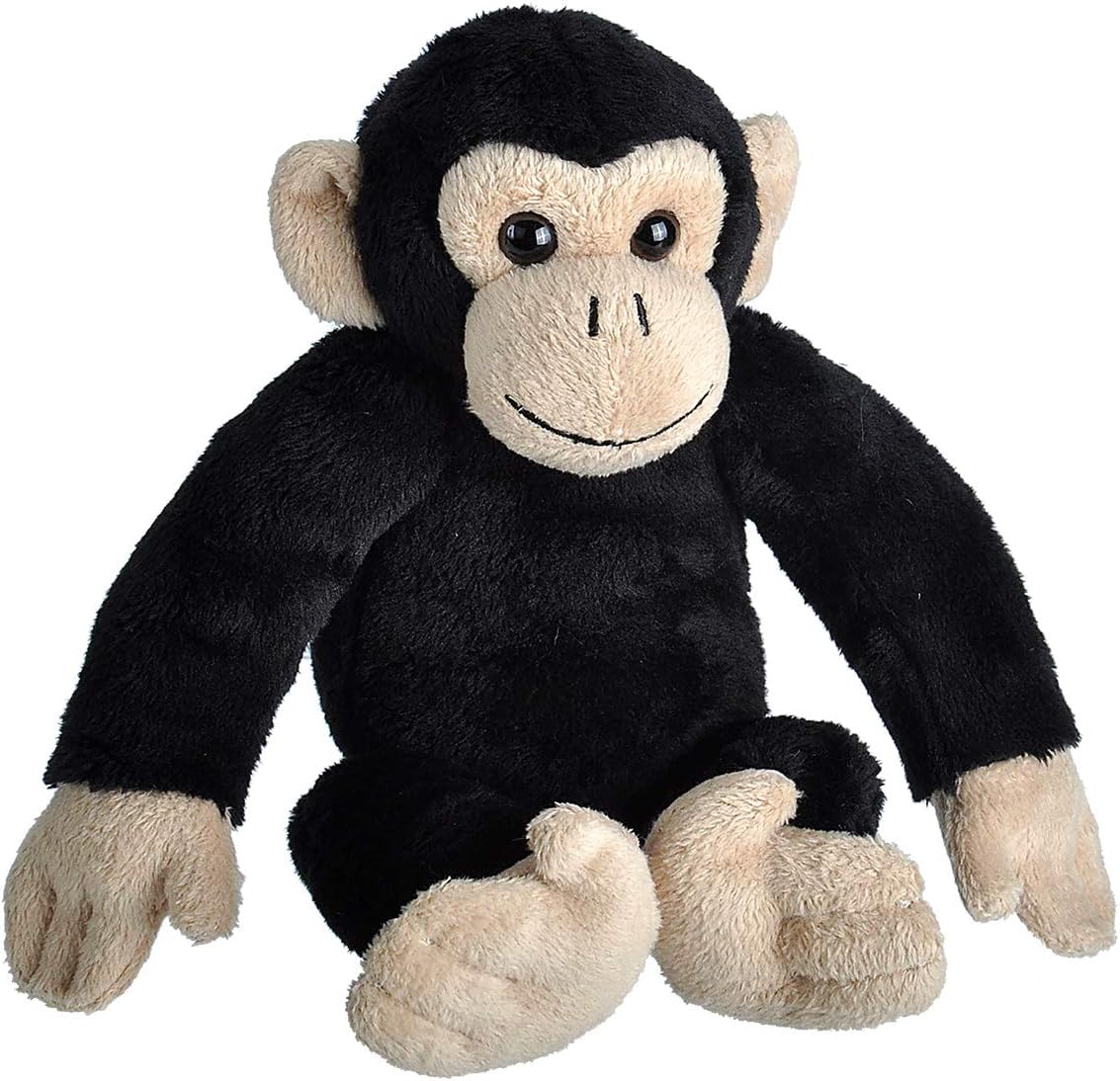 Wild Calls Chimp, Authentic Animal Sound, Stuffed Animal, Eight Inches, Gift for Kids, Plush Toy, Fill is Spun Recycled Water Bottles, 8 Inches, Chimpanzee, Brown