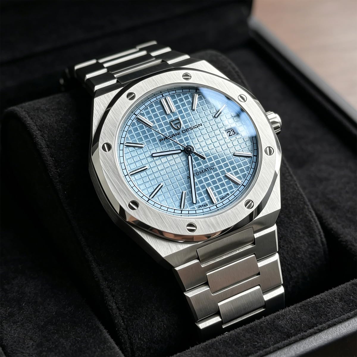 Pagani Design orologi da uomo giapponese movimento automatico subacqueo meccanico sport impermeabile vetro zaffiro orologio da polso in acciaio inox