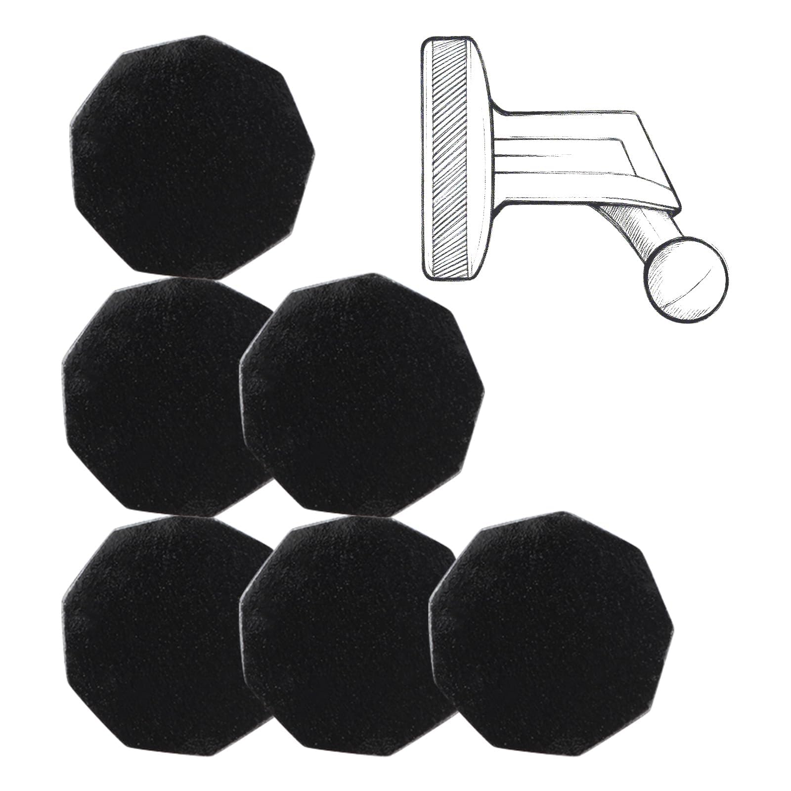 6Pcs Dashcam Magnetic Mounting Kit with Adhesive Sheets, Sticky Mounting Pads for Dash Cam, Driving Recorder and Vehicle Accessories-picture-25