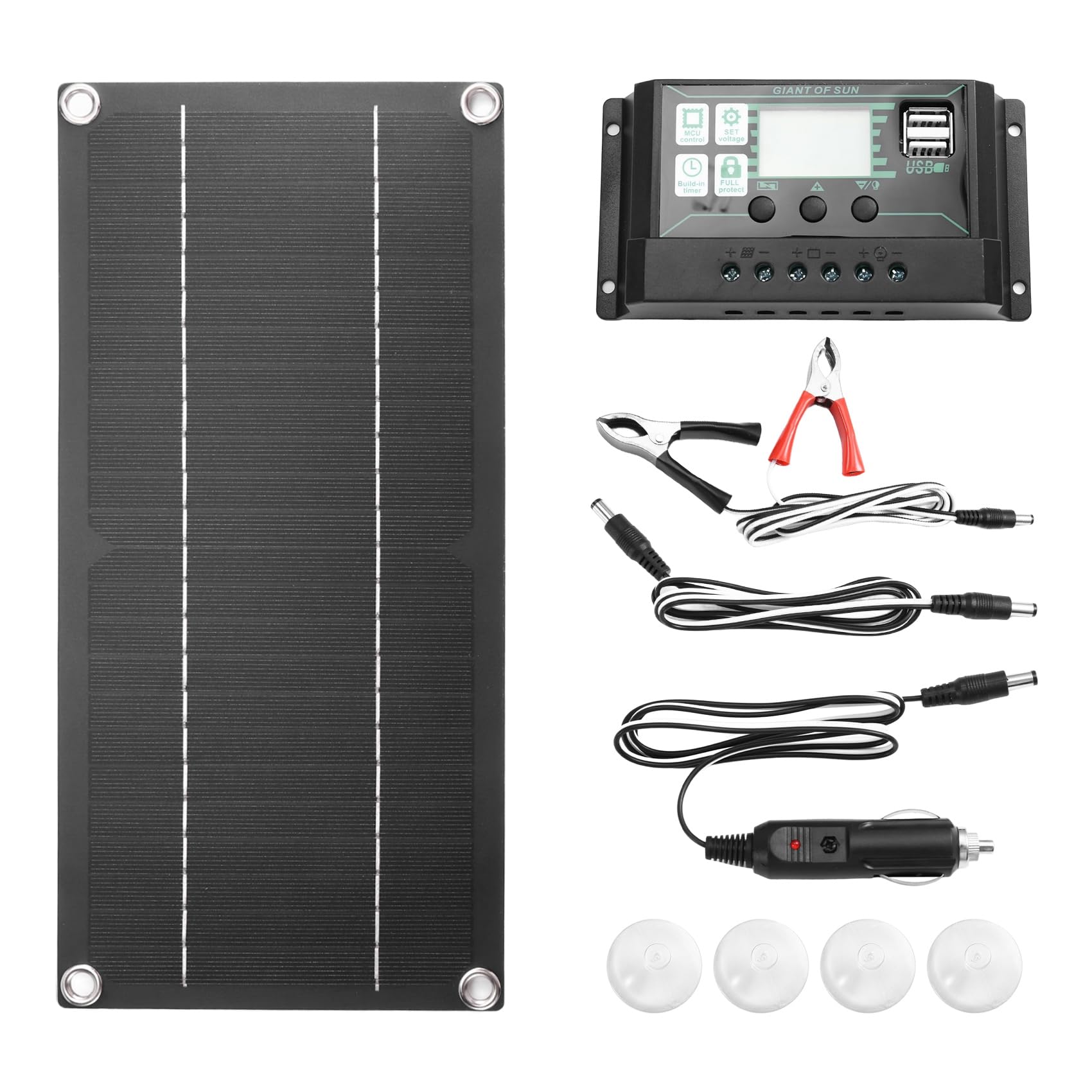 Contrôleur de chargeur solaire 600W et kit panneau monocristallin pour l'énergie de votre RV