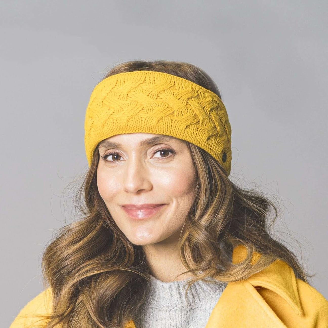 Lierys Fauske Headband Ear Warmer with Fleece Lining Braided Design Made in Germany Women Winter