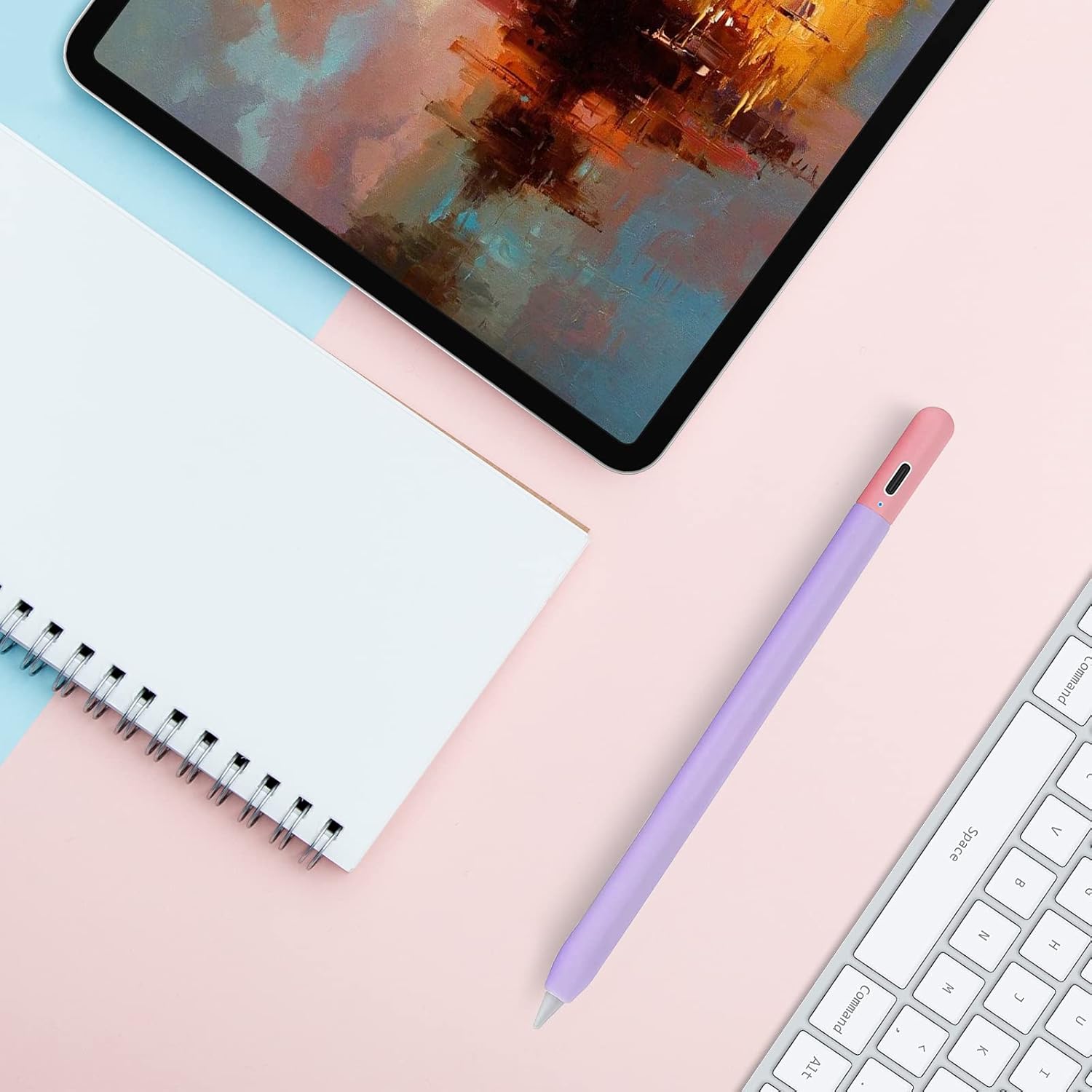 Silicone Stylus Pen Cover Compatible with JAMJAKE ID718/K10/K11/K503 Stylus Sleeve Soft Smooth Grip Anti-Slip Protective Skin Case for JAMJAKE Stylus Pen (Purple) : Cell Phones & Accessories