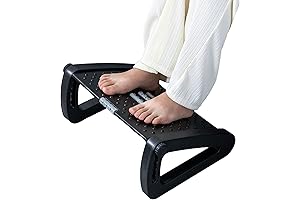 Foot Stool for Home and Office, Ergonomic Footrest with Massage Roller
