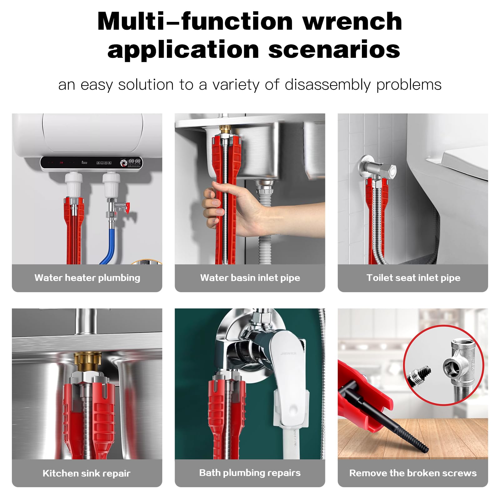 14-in-1 Faucet & Sink Wrench - Easy Plumbing Tool -2 14-in-1 Faucet & Sink Wrench - Easy Plumbing Tool -2