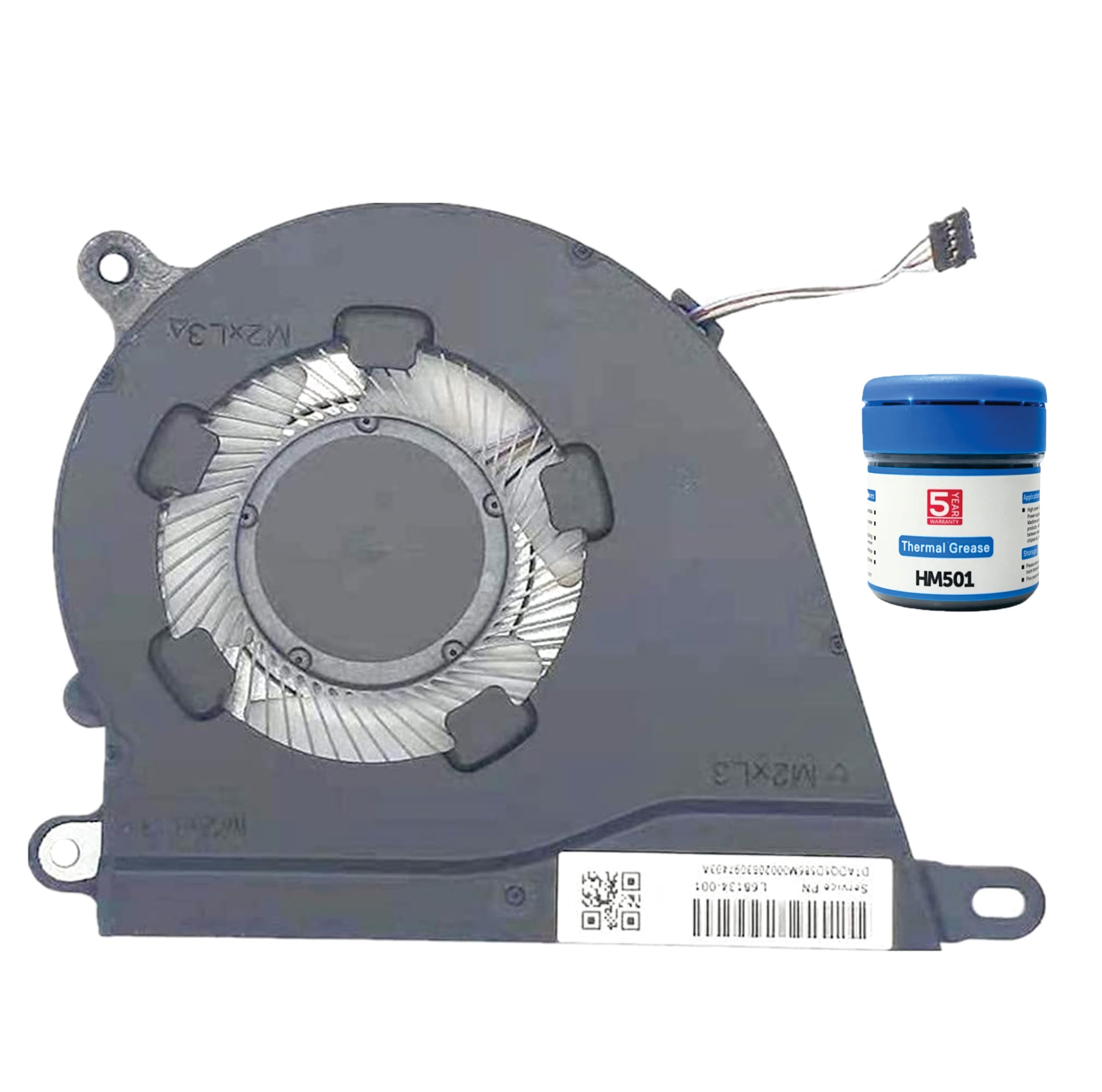 SpareWave High- Quality Replacement Internal CPU Cooling Fan for HP Laptop 14S-DQ, 14S-FQ, 14-FQ, 15-DY, 15S-FQ, 15-EF, 15S-EQ, 15T-DY. Comes With Complimentary MH501 Thermal Greasen (Cooling paste).-image-31