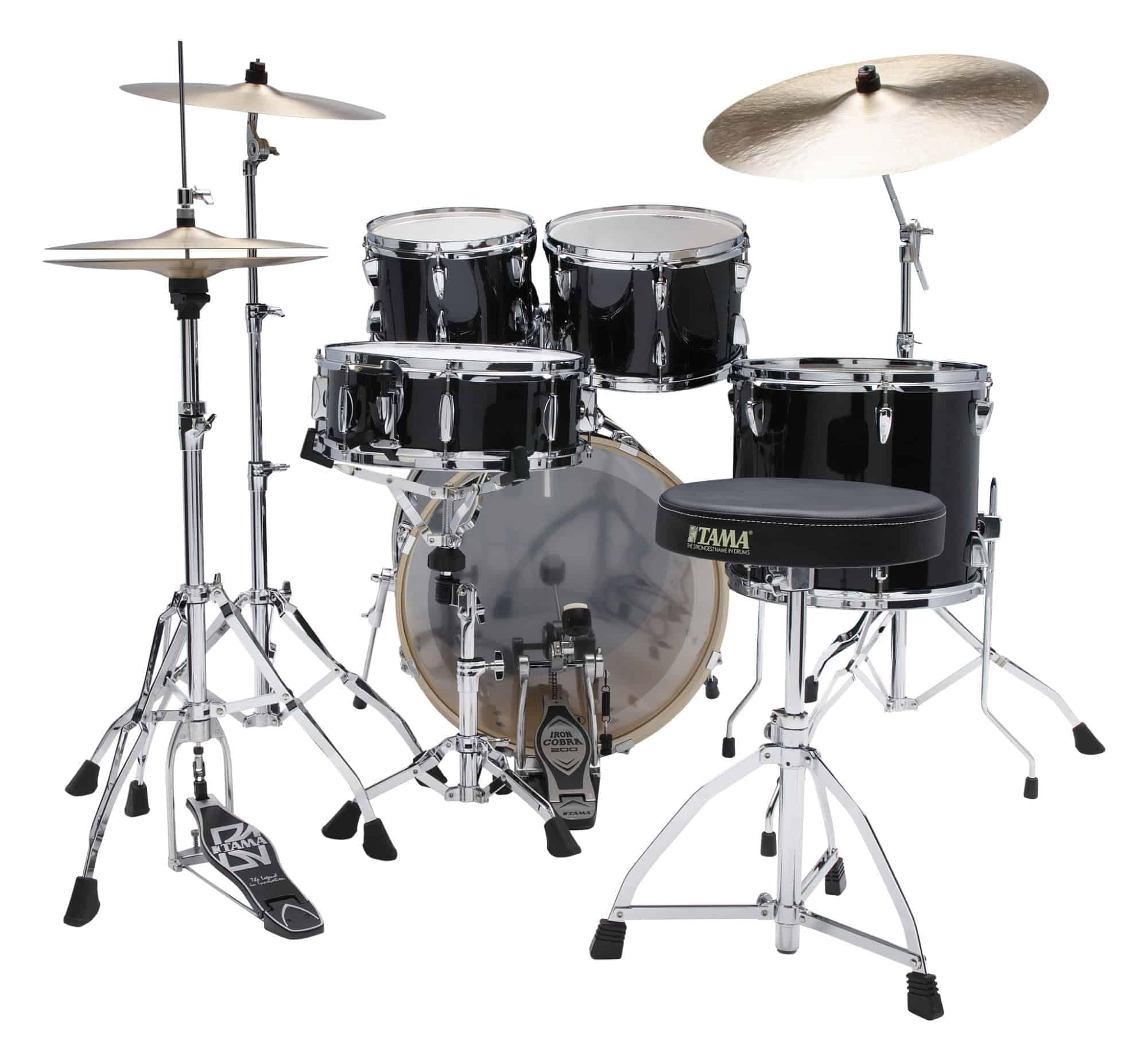 Tama IP50H6W-HBK Imperialstar 5-Piece Drum Kit (Hairline Black)