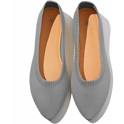 Shupua Women's Flats Black Flats Shoes Pointed Toe Ballet Flats Comfortable Bow Girls Flats Dressy