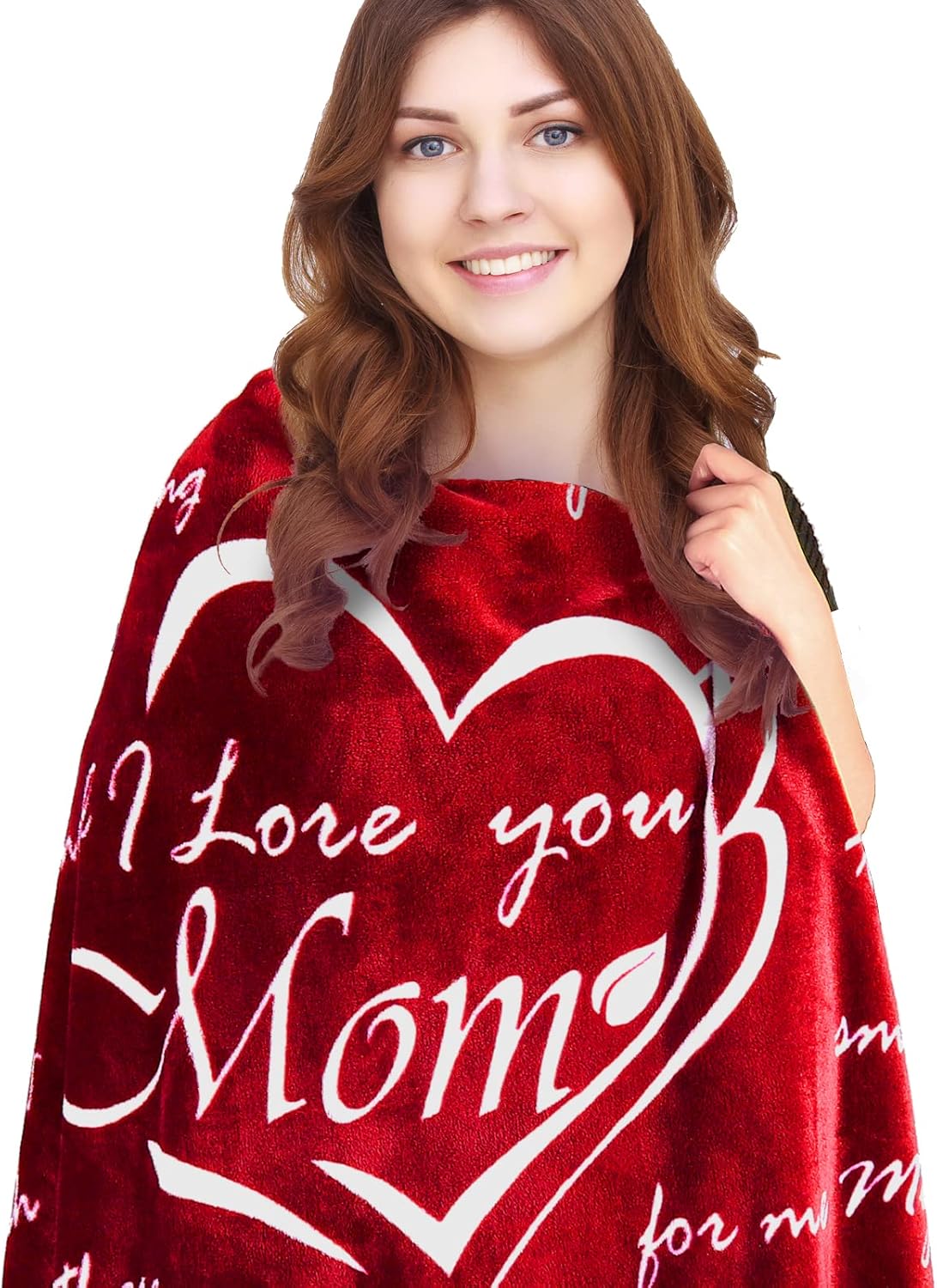 LONGTM Mom Blanket, Mom Gifts, Mom Birthday Gift, Valentine