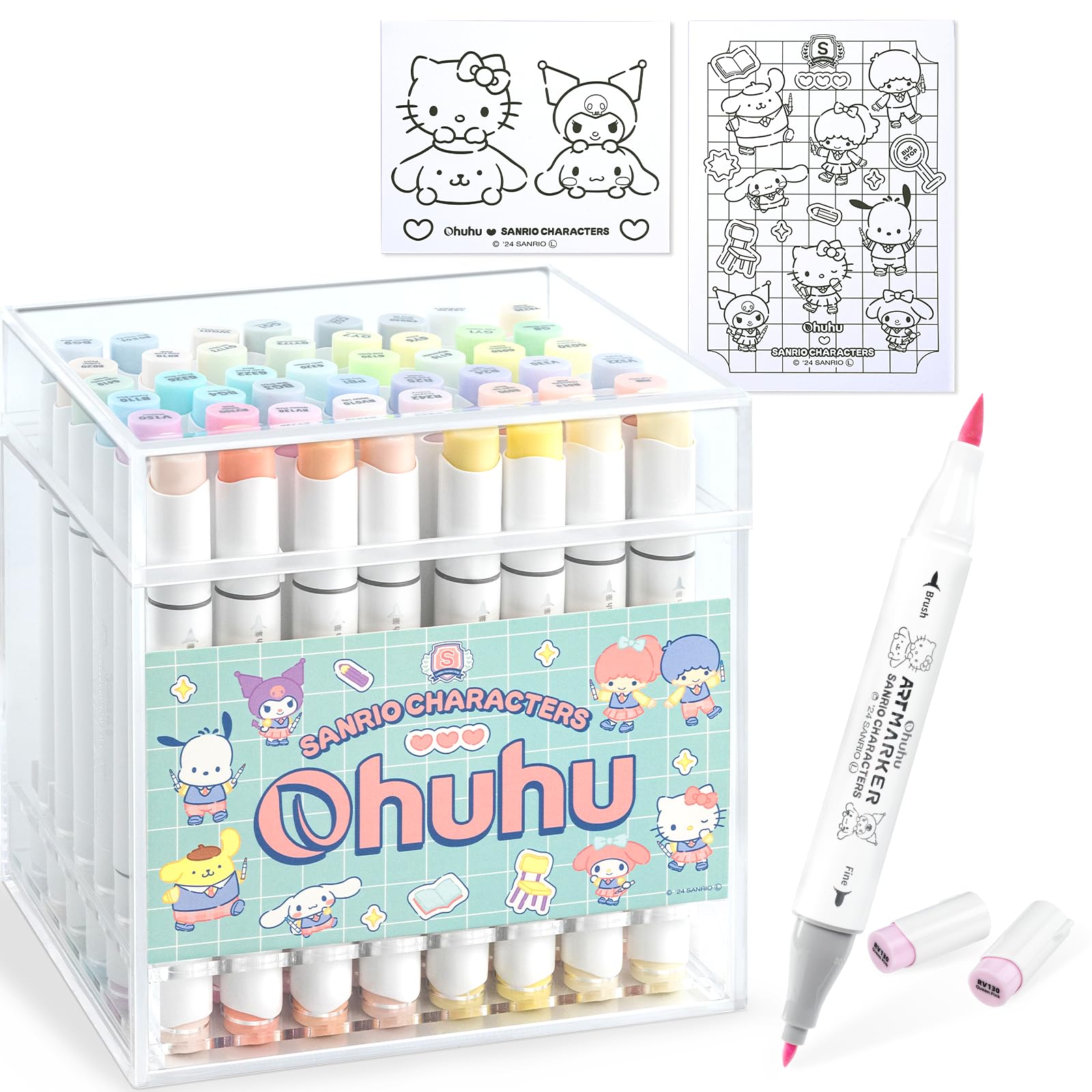 Ohuhu Illustration Markers, 48 Pastel Colors