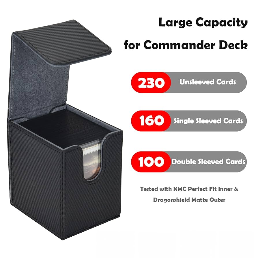 Amazon.com: Zettokete MTG Deck Box with 2 Dividers, Large