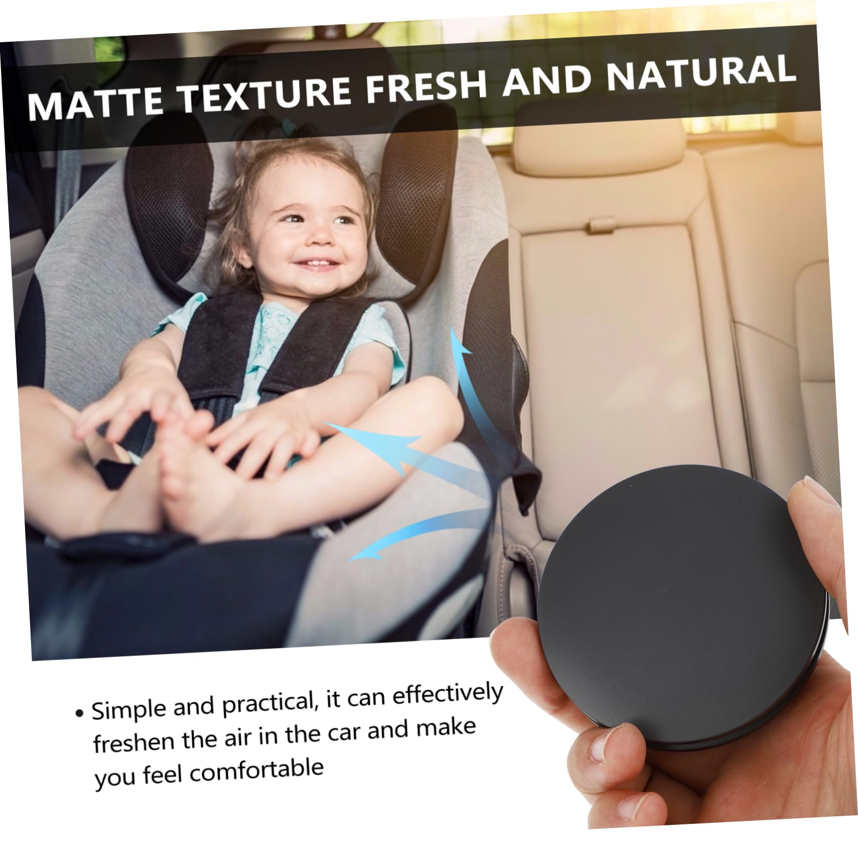 Amosfun 3sätze Auto Aromatherapie Diffuser Einfacher Duftspender Für Auto Effektive Luftreinigung Kompatibel Mit Aromatherapie-tabletten Kreatives Design Tiefem Für Angenehme Fahrt
