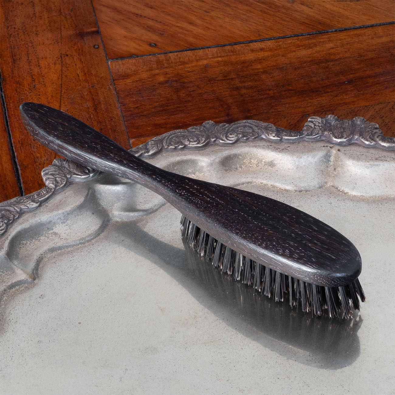 Cepillo de pelo con cerdas de jabalí de roble ahumado de alta calidad, para todas las longitudes de pelo, brillo natural, HOLZ-LEUTE