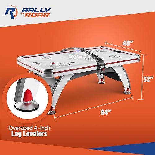 Miniatura 3 de ESPN Sports mesa de air hockey, juego de arcade para interiores con sistema electrónico de puntuación y efectos de sonido, disponible en varios
