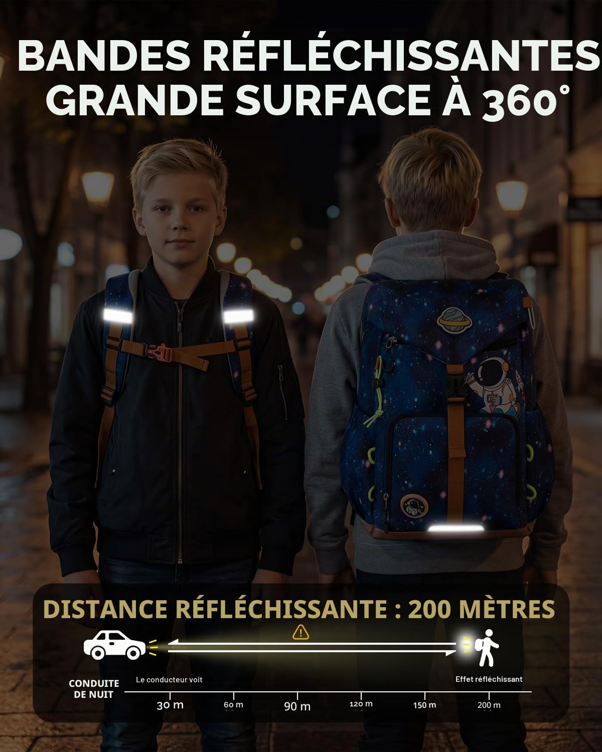 Amythe Ergo Sac à dos Garçon dès 1ère année École Plein Air