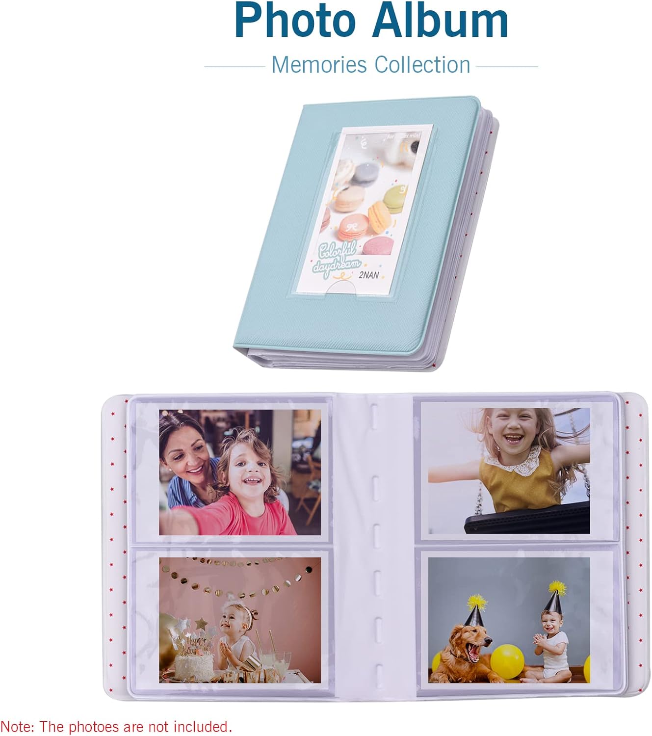 Andoer 18 in 1 Instant Camera Accessories Kit Replacement for Fujifilm Instax Mini 8/9 Instant Camera with Case Album Mirror Selfie Stickers