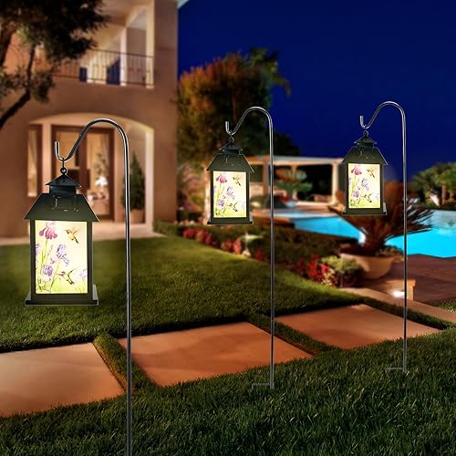 Miniatura 2 de Afirst Farol solar para exteriores, luces colgantes decorativas de colibrí, iluminación al aire libre, impermeable, para patio, jardín, mesa,