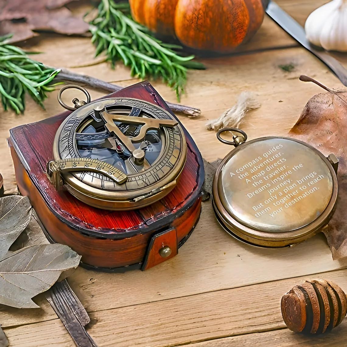 Personalized Compass, Engraved Custom Sundial Clock, Wedding Gift, Groomsmen Gift, Keepsake, Baptism, Graduation, Boy Scouts, Anniversary, Fathers Day, Mothers Day