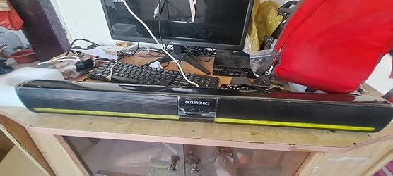 ZEBRONICS Ace Plus Wireless Soundbar with 30W Output, Dual Passive ...