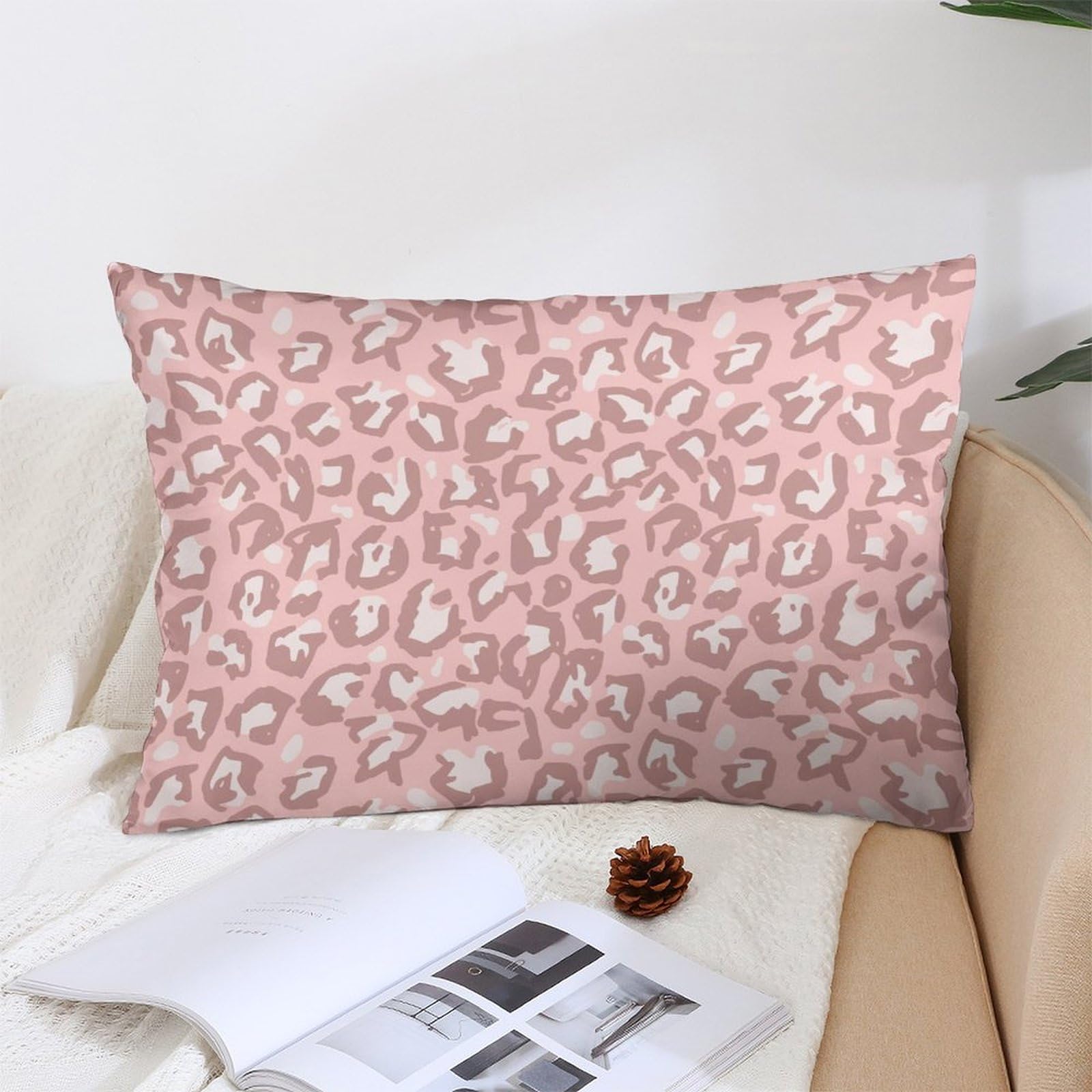 Amazon｜枕カバーヒョウ柄 豹柄 ピンク レオパード ピローケース