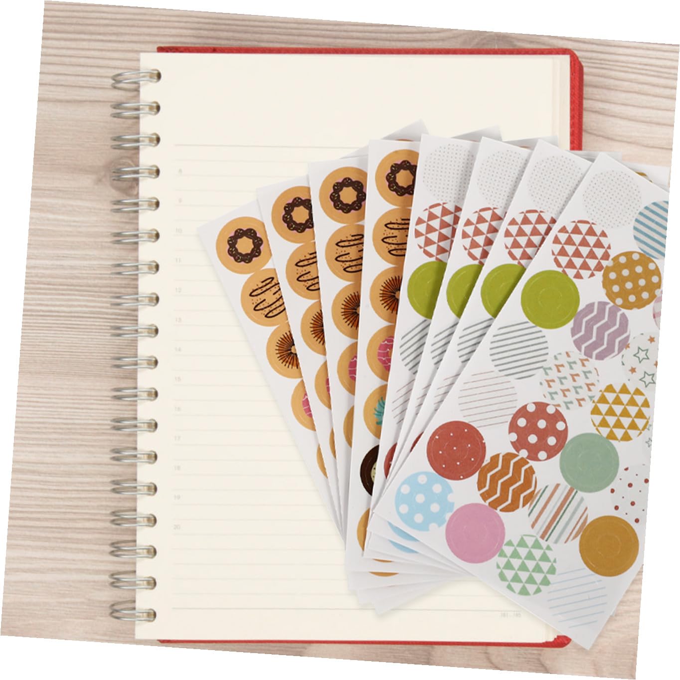 Angoily 3 Set Etichette Adesive Per Carta Stickers Colorati Per Sciolti Facili Applicare E Rimuovere Assortito Pratici Per Scuola E Ufficio 40 Fogli*3