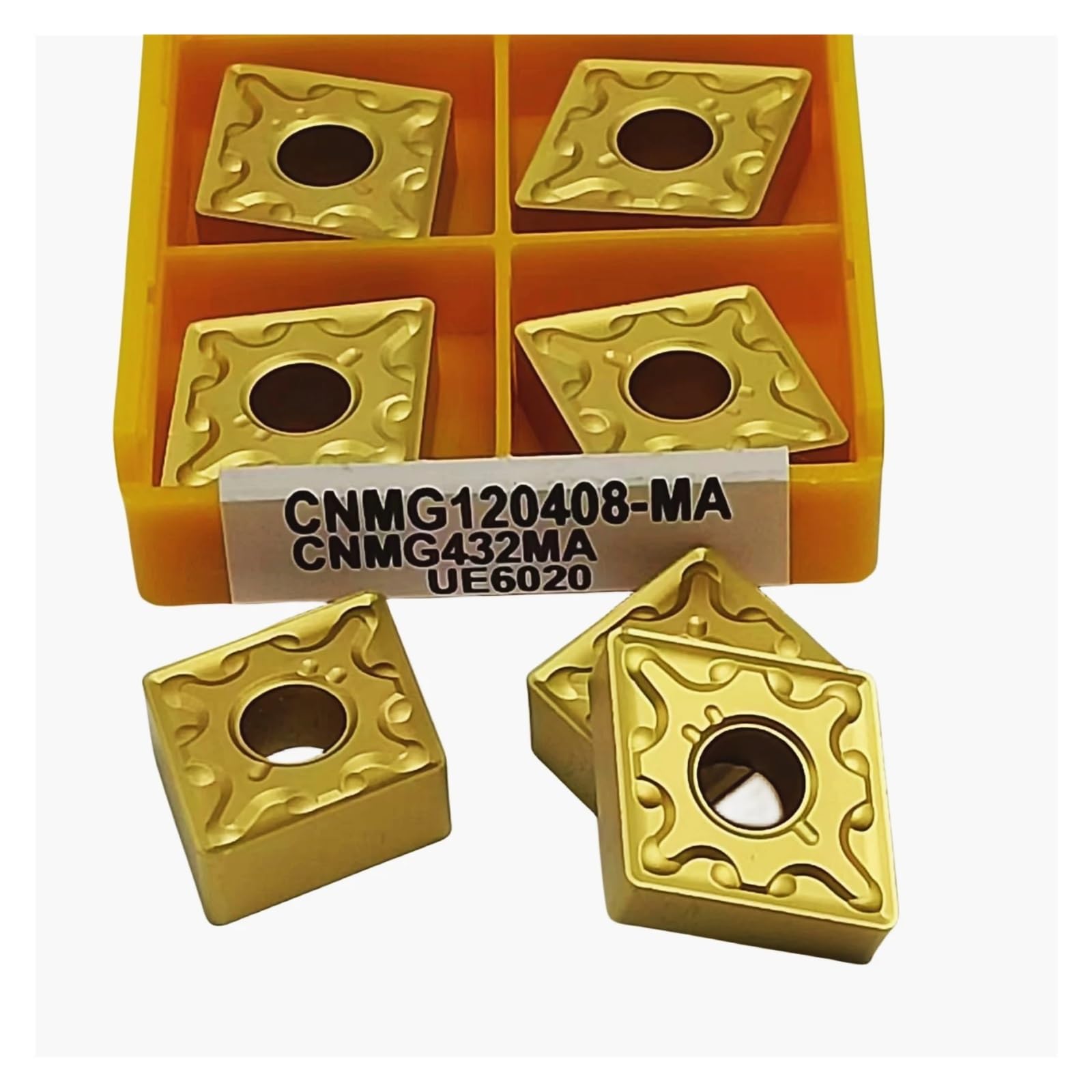 Plaquette CNMG120408 MA UE6020 en carbure pour tournage des aciers