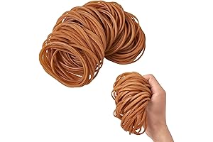 100 Pieces 4 Inch Natural Yellow Elastic Rubber Bands