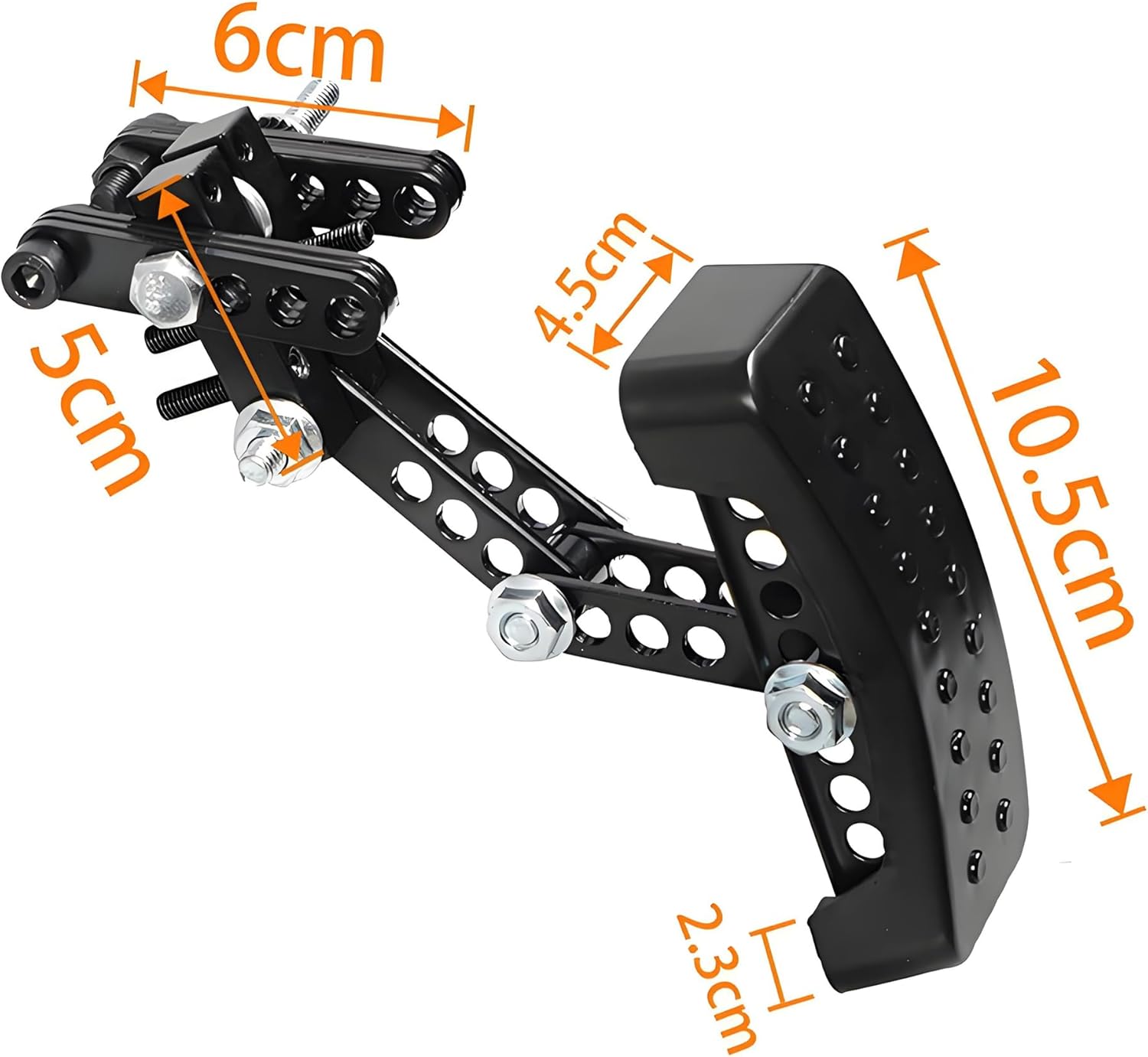 Brake & Gas Pedal Extenders, RQG Adjustable Brake Gas Go Kart Pedal Extender for Short People, Universal Pedal Extensions Fits Go Kart Sedan Truck
