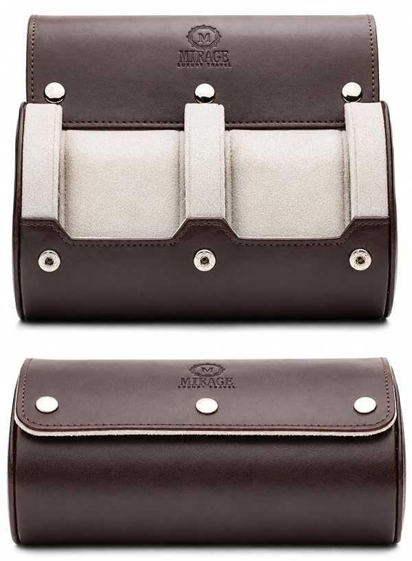 Watch Travel Case for Men Watch Roll for Travel Organizer and Display Watch Case by M Mirage Luxury Travel - Used condition - US$32.89