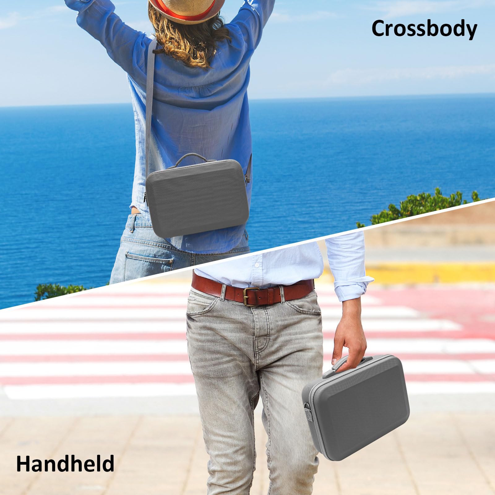 Torba podróżna Travel Soft Case dla DJI Neo 2 Portable, etui DJI Neo do przechowywania, kompatybilna torba z pilotem RC 3 dla akcesoriów Fly More Combo, szary