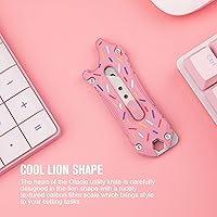 Vista 7 de OKNIFE Otacle EDC - Cuchillo utilitario retráctil, cuchillo para abrir cajas, herramienta multifuncional con cortador de cinturón, abridor