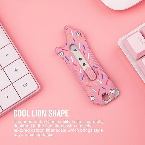 Miniatura 7 de OKNIFE Otacle EDC - Cuchillo utilitario retráctil, cuchillo para abrir cajas, herramienta multifuncional con cortador de cinturón, abridor de