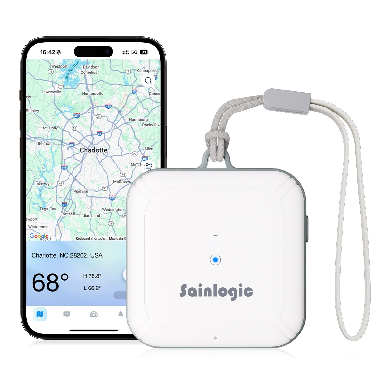 Photo 1 of Sainlogic SA3 Smart Portable Weather Station, WiFi Indoor Outdoor Thermometer Hygrometer with Weatherseed AI 24H/7D Forecast, APP/Email Alerts, 2-Year Data Storage (Only 2.4G Compatible)