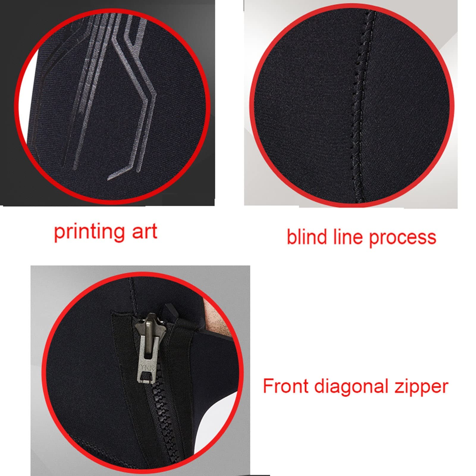 Mute Da Sub Da Uomo Muta for Acqua Fredda Cerniera Frontale, Design Con Cappuccio Adatto for Le Immersioni, Il Surf, Lo Snorkeling, Il Nuoto, Il Costume Da Bagno