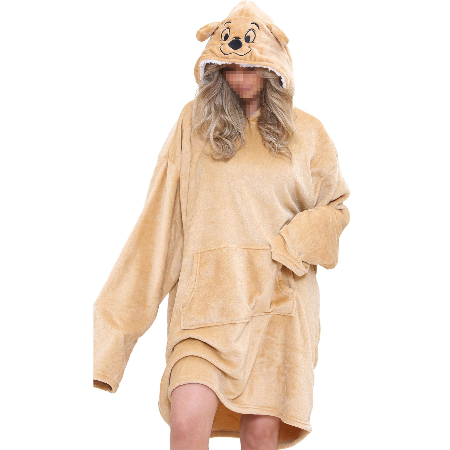 A2z Men's Dog Unisex Ladies Oversized Kangaroo Pocket - Snuggle 950 Adult One Size