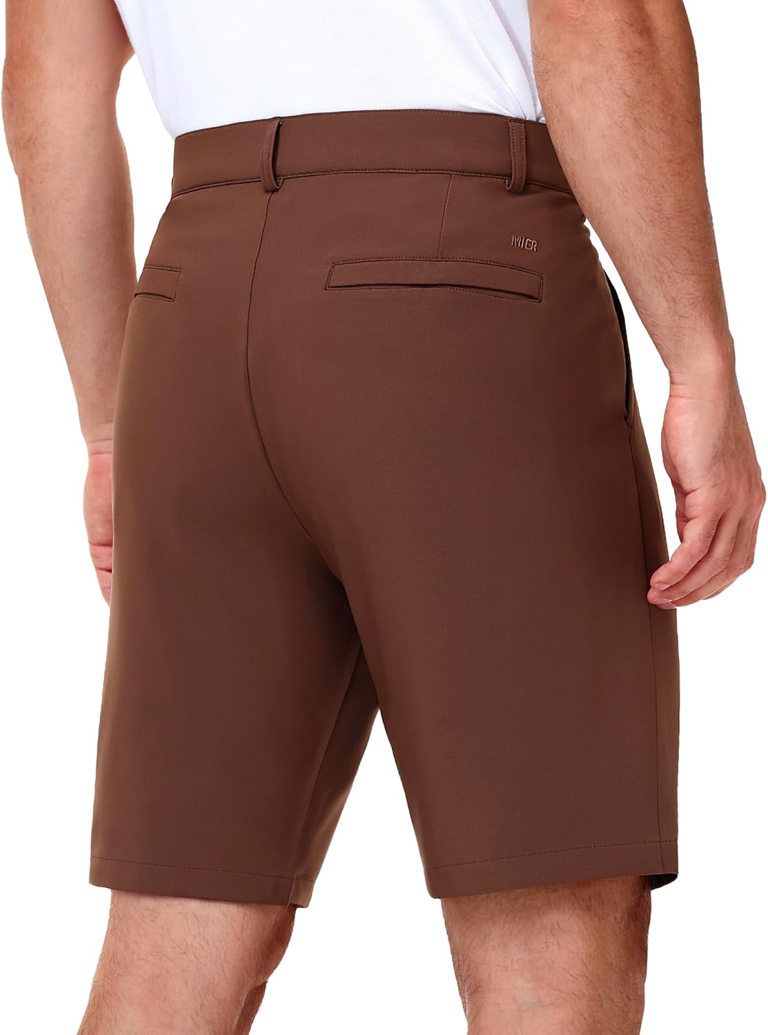 MIER Men's Golf Shorts 7" / 9" - Stretch Lightweight Work Dress Flat Front Shorts with 4 Pockets for Casual Travel Hiking