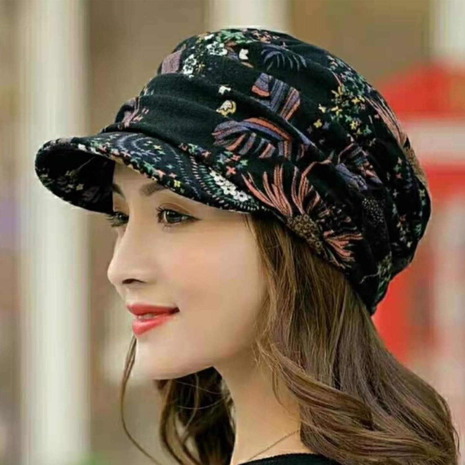 Chemo Headwear Soft Newsboy Cap Baseball Cap for Women - Image 2