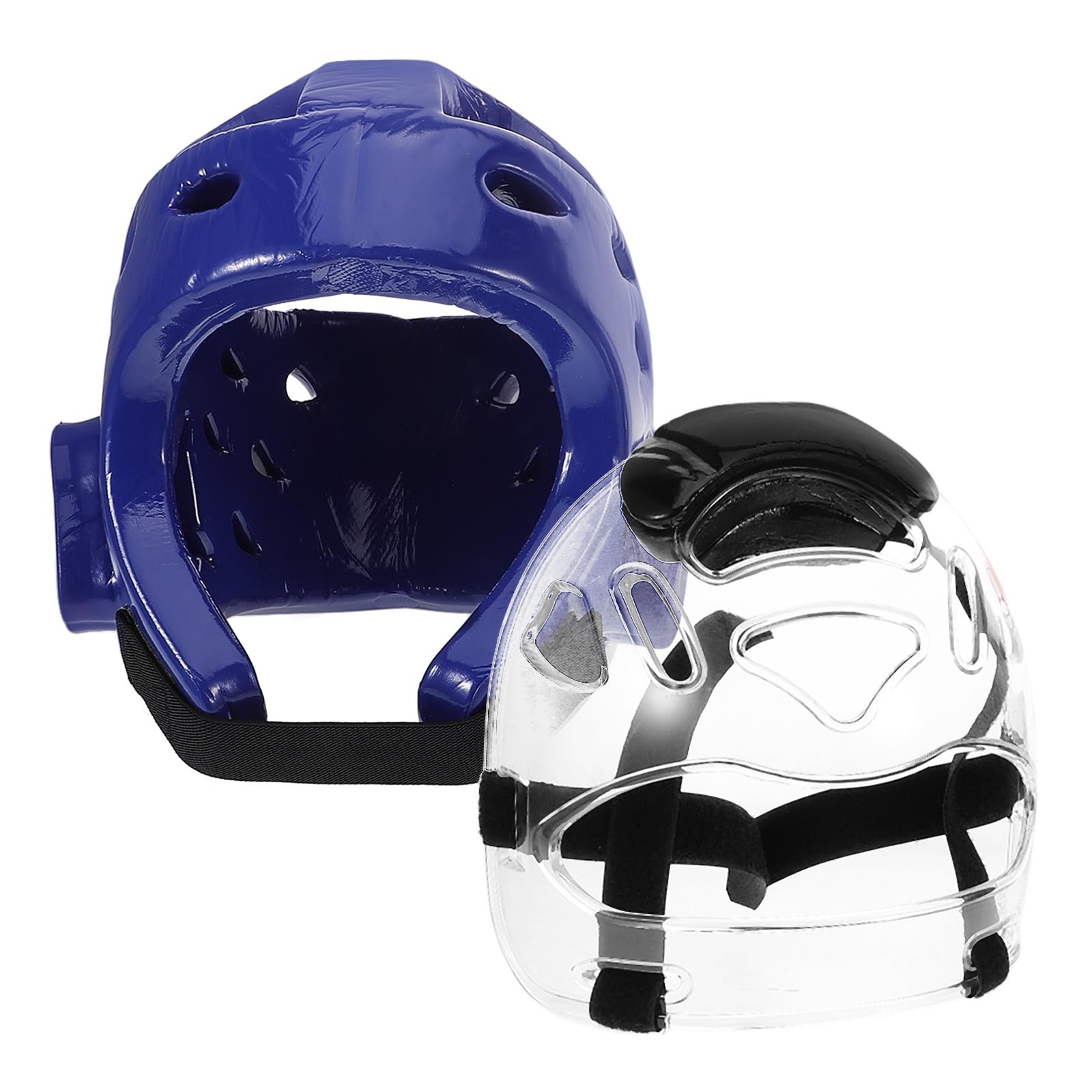 Casco da Taekwondo con Visiera Protettiva Regolabile Equipaggiamento da Combattimento Leggero con Ventilazione Protezione Sicura per Allenamento e Competizioni di Arti Marziali