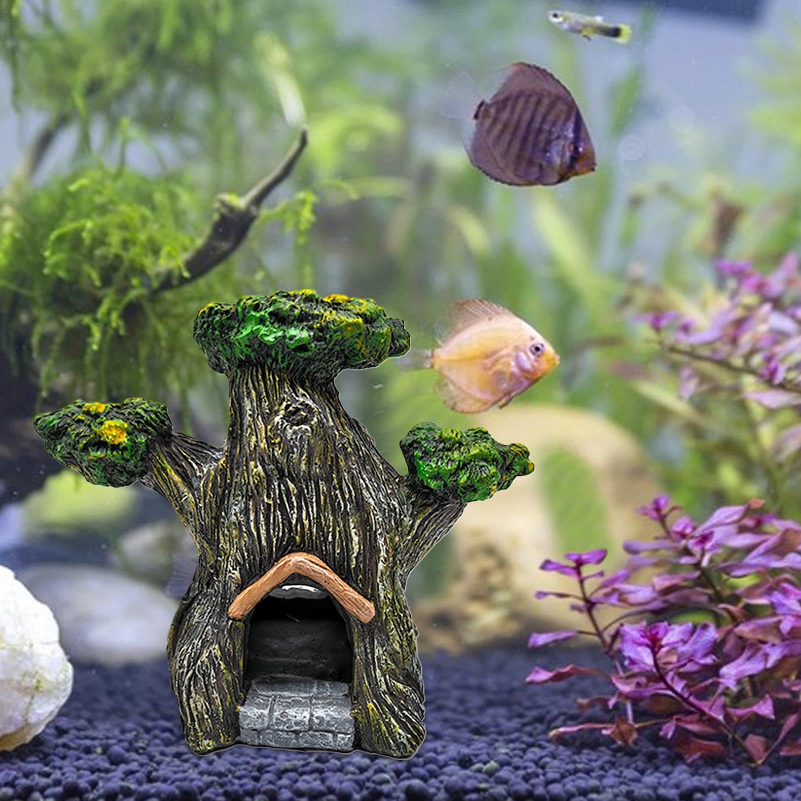 Aquarium-Dekoration Flugzeugwrack Aus Kunstharz – Ungiftig, Mit Löchern, 24x10x8 Cm
