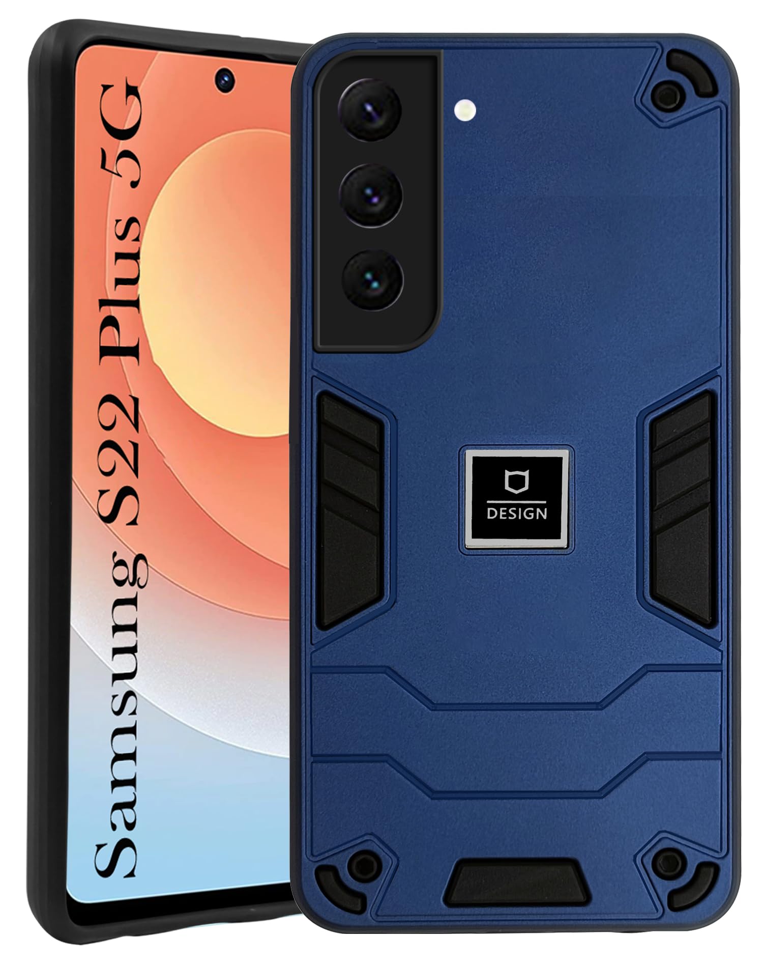 Jkobi Back Cover Case for Samsung Galaxy S22 Plus 5G (Lightweight Hybrid Armor Shockproof Polycarbonate| Slim Blue) (B0C619ZL79) Amazon Price History, Amazon Price Tracker