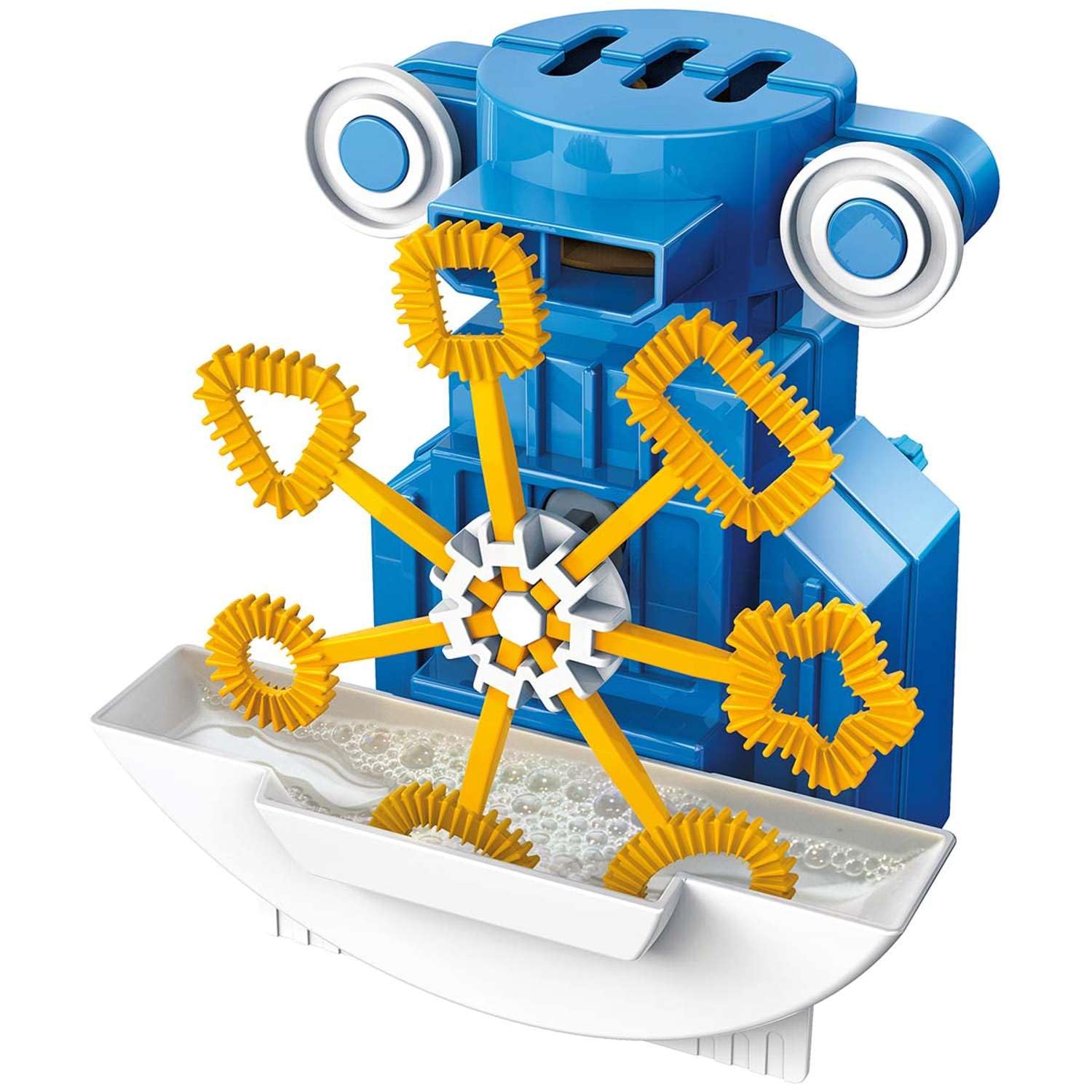 4M 00-03423 Robot Spara-Bolle, Gioco Educativo STEM per Bambini | Costruisci un Robot che Fa le Bolle di Sapone | Multicolore