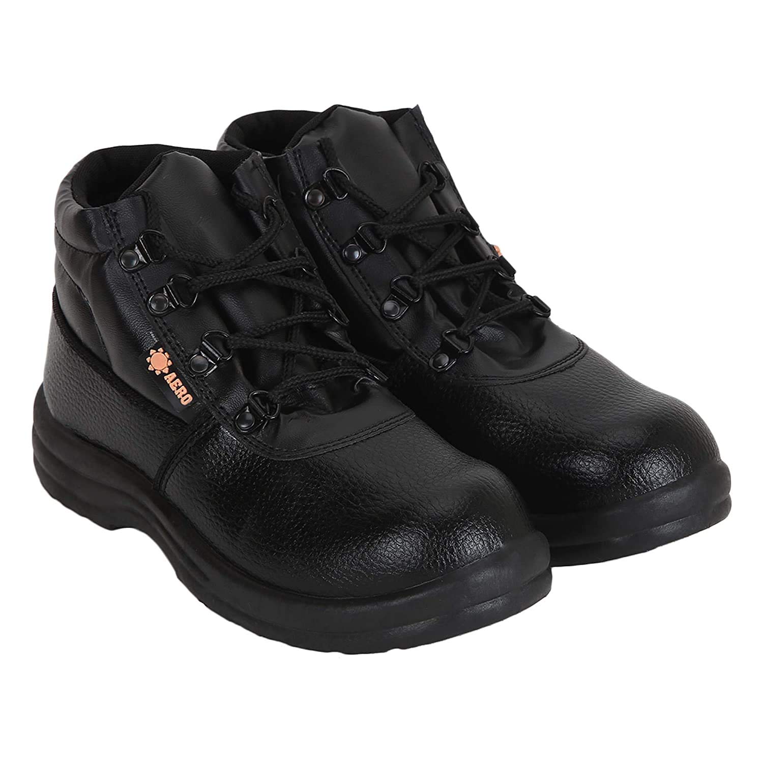 Buy WIKA Aero Men's Black High Ankle Industrial and Construction Steel