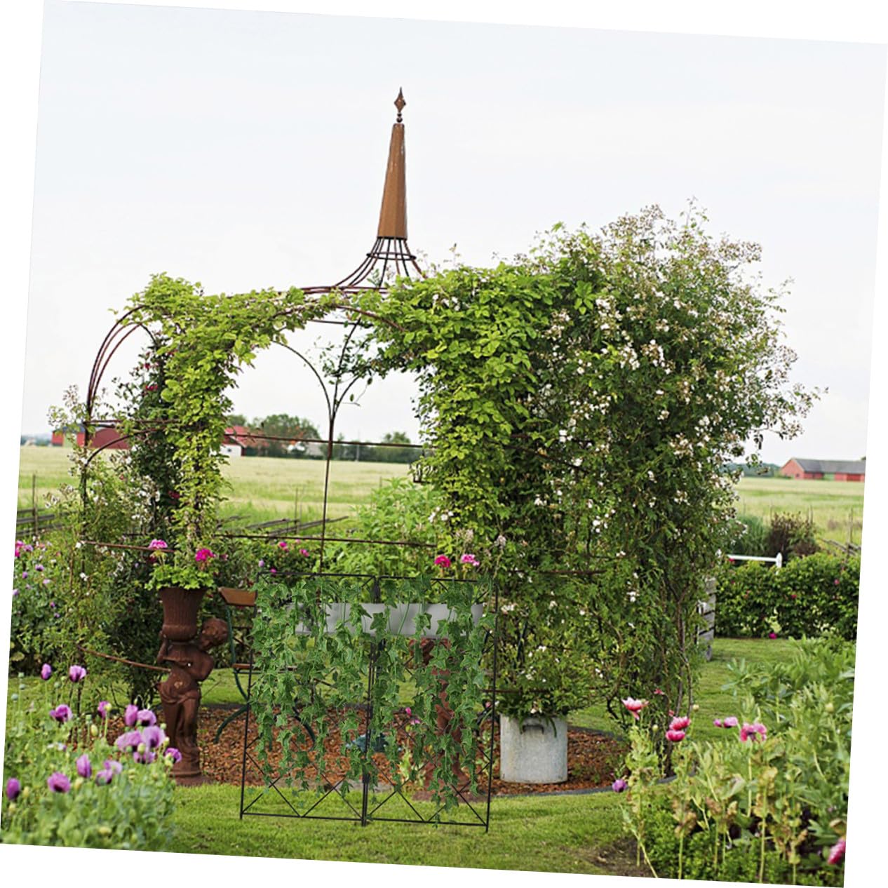 2pièces Accessoires De Jardinage Treillis pour Plantes Grimpantes Décoration pour Pots De Fleurs Support pour Croissance Droite Et Saine
